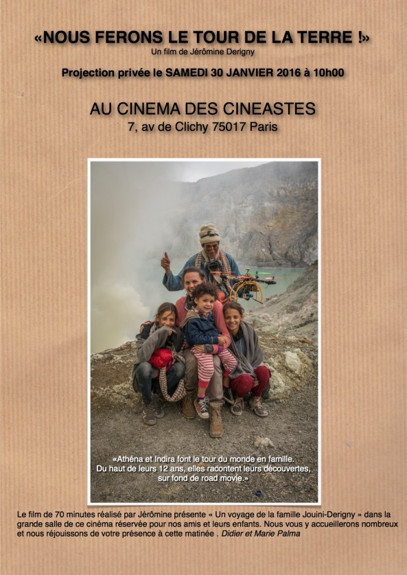 AFFICHE FB NOUS FERONS LE TOUR DE LA TERRE cineastes